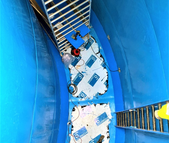 Betontank dobbeltforret med plastplader Betontank dobbeltforret med plastplader
